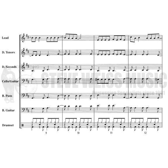 Buffett-Cheeseburger in Paradise arr. Moore (SP)Steel drs /DS/opt. BG