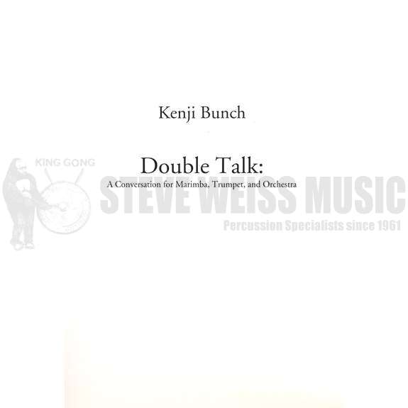 Bunch-Double Talk (Full score ONLY)-M/TP/Orch. OS