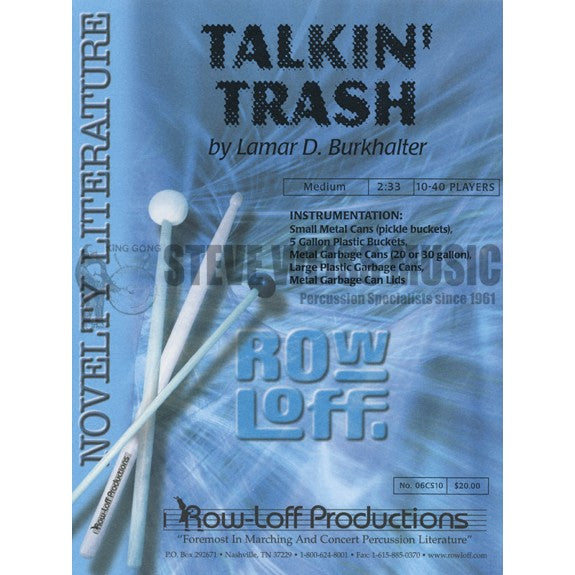 Burkhalter-Talkin' Trash (SP)-buckets, trash cans/lids