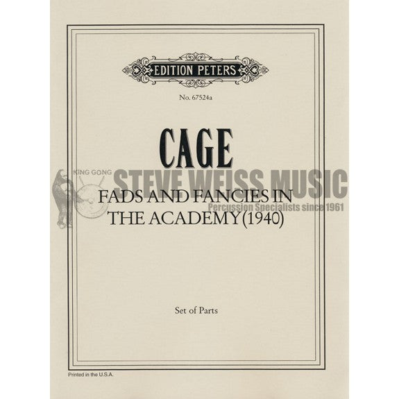 Cage-Fads and Fancies in the Academy (P)-P/PN