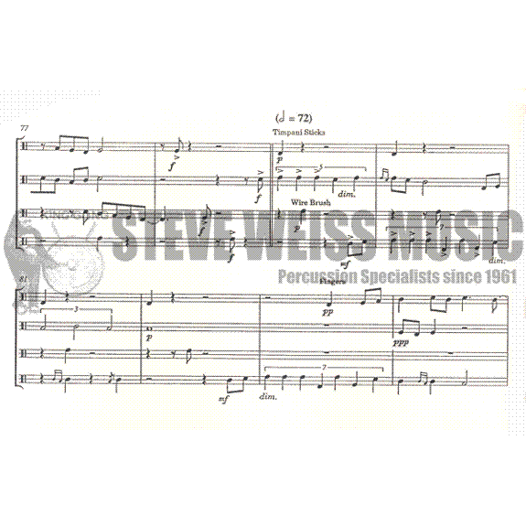 Cage-She is Asleep, Quartet for Tom Toms (SP)