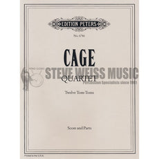 Cage-She is Asleep, Quartet for Tom Toms (SP)