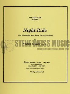 Cahn-Night Ride (SP)-Solo 4T/B/V/2M/tuned gongs