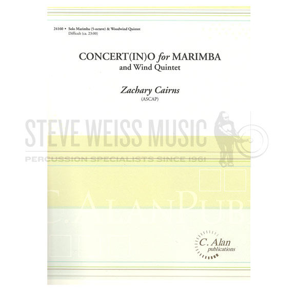 Cairns-Concert(in)o for Marimba and Wind Quintet (SP)-M/ FL/OB/CL/HN/BN