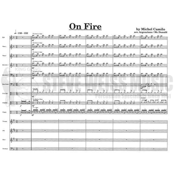 Camilo-On Fire arr. Argenziano (SP)-2V/2M/DS/P/ASX/TSX/ TP/TN/BG