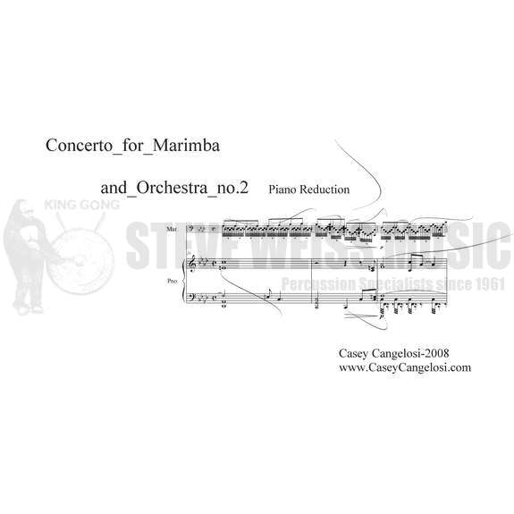 Cangelosi-Concerto for Marimba and Orchestra No. 2 (SP)- M/PN Red.