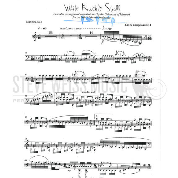 Cangelosi - White Knuckle Stroll (ENSEMBLE VERSION) (SP)- X/V/P