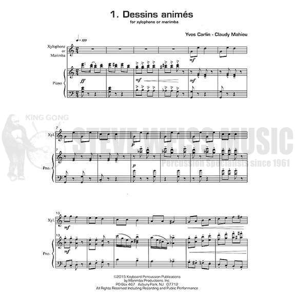 Carlin/Mahieu-Five Easy Fun Pieces for Mallets-B/V/X/M