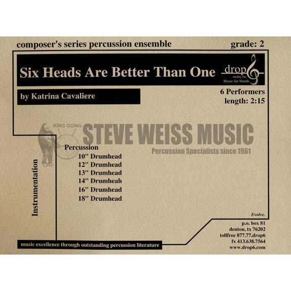 Cavaliere-Six Heads Are Better Than One (SP)-Drumheads