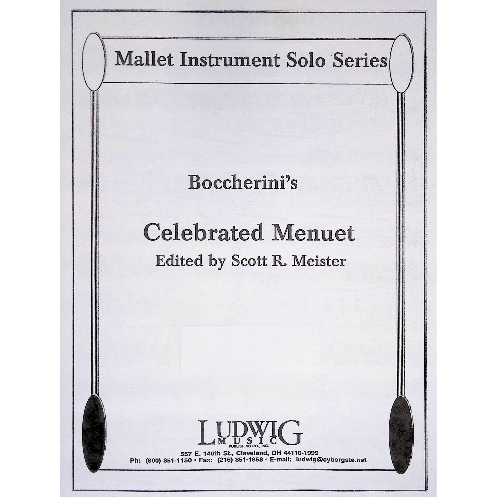 Celebrated Minuet by Luigi Boccherini arranged by Scott  Meister