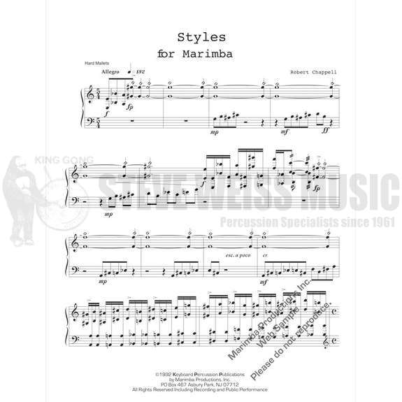 Chappell-Styles for Marimba