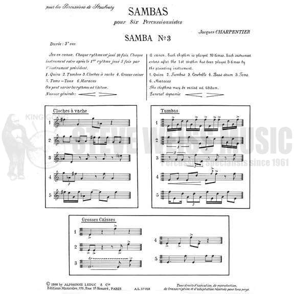 Charpentier-Sambas (No. 3)(SP)
