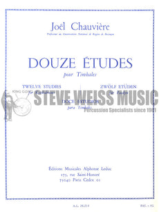 Chauviere-Twelve Studies for Kettledrums