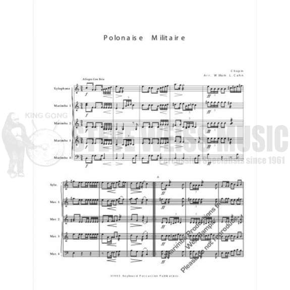 Chopin-Polonaise Militaire arr. Cahn-X/4M