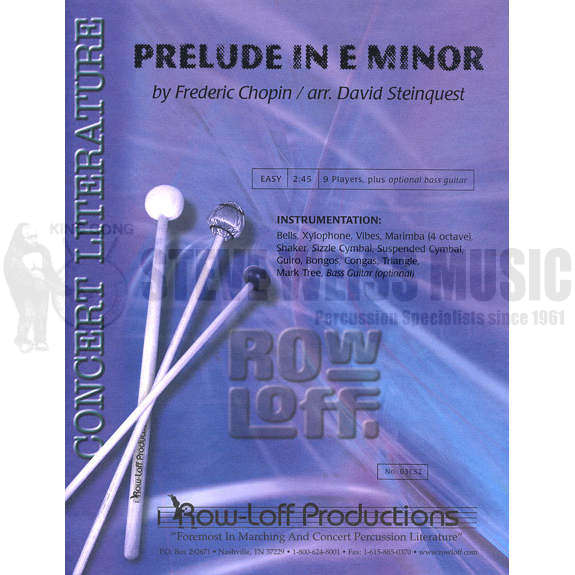 Chopin-Prelude in e minor arr. Steinquest (SP)-B/V/X/M/P/opt. BG