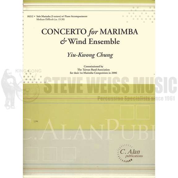 Chung-Concerto for Marimba & Wind Ensemble (Piano reduction) (SP)-M/PN red.