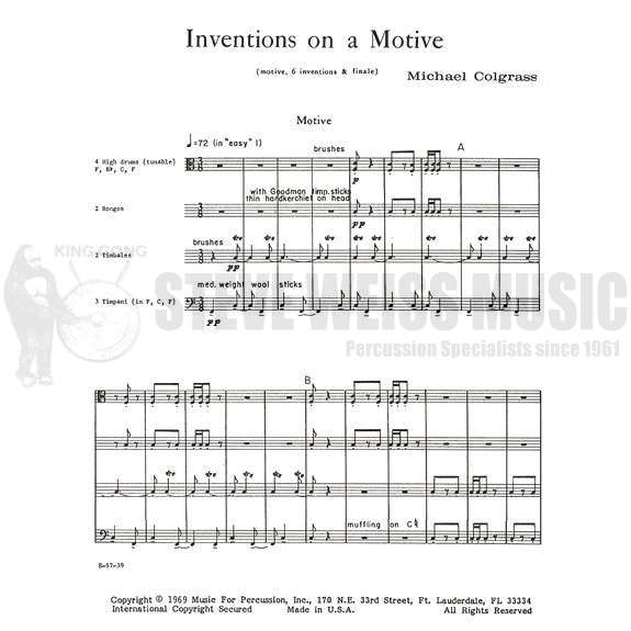 Colgrass-Inventions on a Motive(SP)