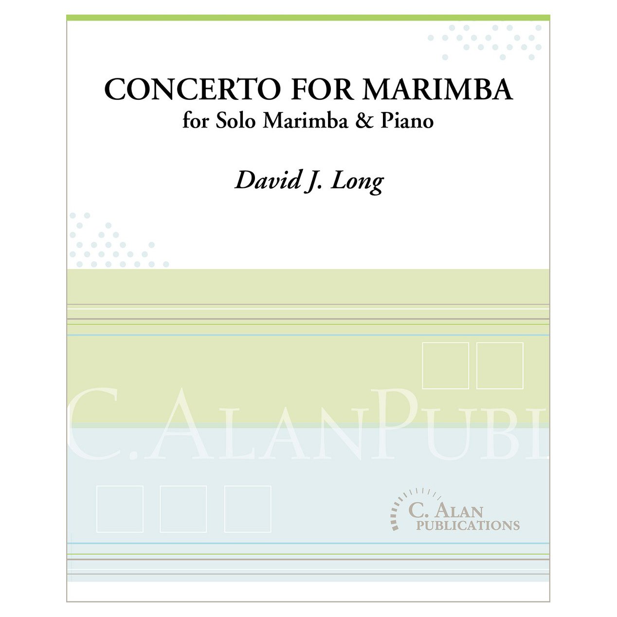 Concerto for Marimba by David J Long with Piano reduction