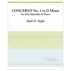 Concerto no. 1 in d minor for solo marimba and piano cover page