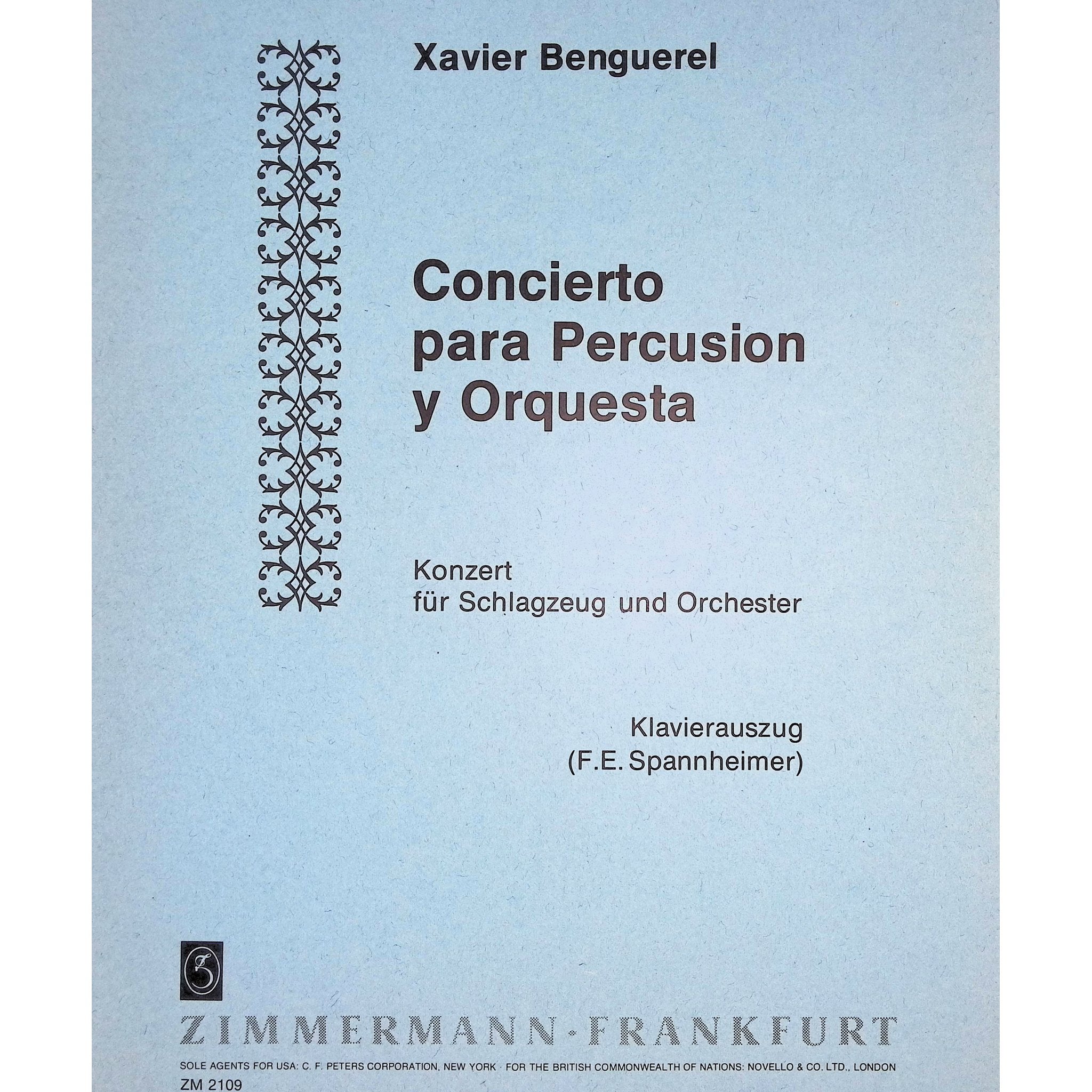 Concierto Para Percusion Y Orquesta Piano Part Xavier Benguerel