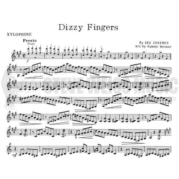 Confrey-Dizzy Fingers arr. Herman (Solo part ONLY)-X