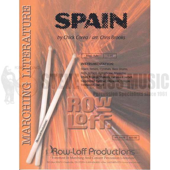 Corea-Spain arr. Brooks (SP) - B/V/X/M/P (marching perc.)