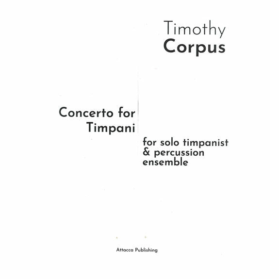 Corpus-Concerto for timpani (SP)-Solo 5T/B/2V/Cro./2M/P