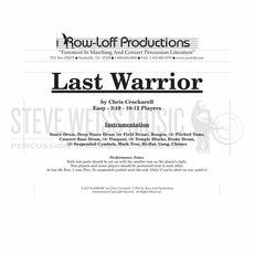 Crockarell-Last Warrior (SP)-C/4T/P