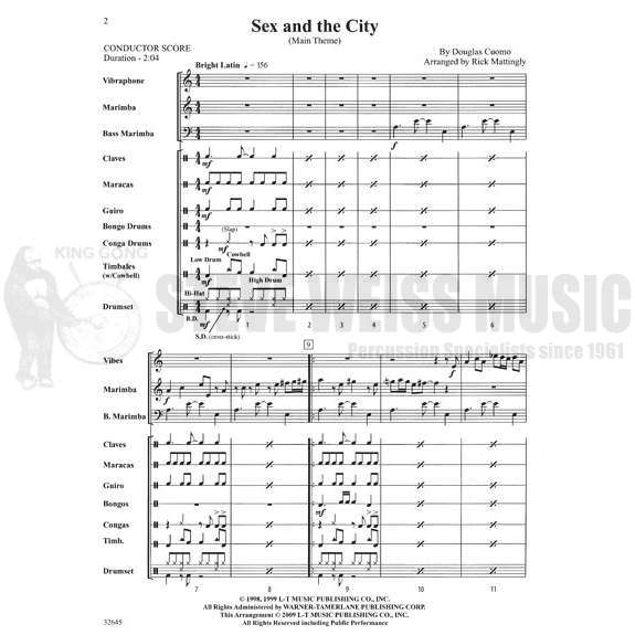 Cuomo-Sex and the City (Main Theme) arr. Mattingly (SP) 2V/2M/BM/DS/P