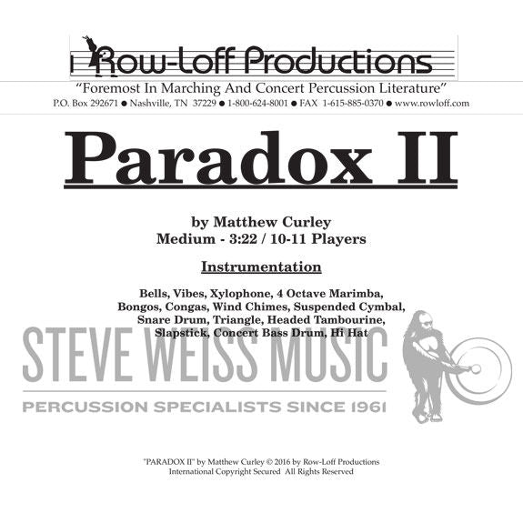 Curley-Paradox II (SP)-B/V/X/M/P