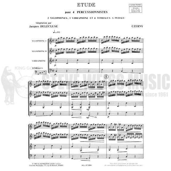 Czerny-Etude for Four Percussionists(SP)-Delecluse