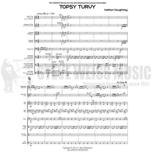 Daughtrey-Topsy Turvy (SP)-B or V/X or M/opt. V/opt. M/2T /P