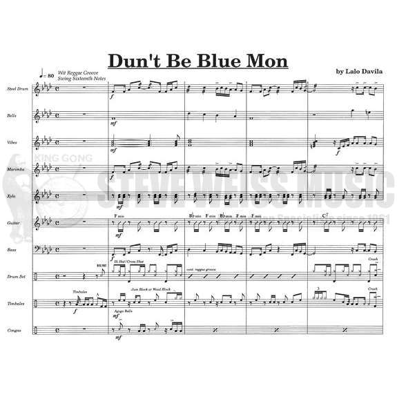 Davila-Dunt Be Blue Mon (SP)-B/V/X/M/P/GT/BGT