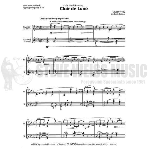 Debussy-Clair de Lune arr. Lesieur (SP)-2M