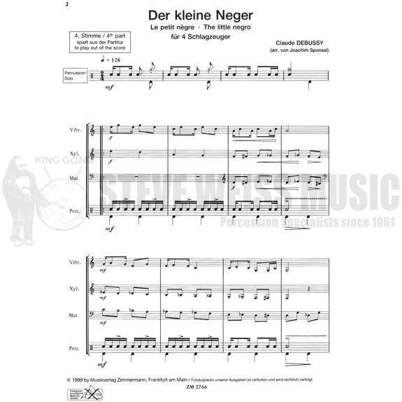 Debussy-Der Kleine Neger(SP)-Sponsel