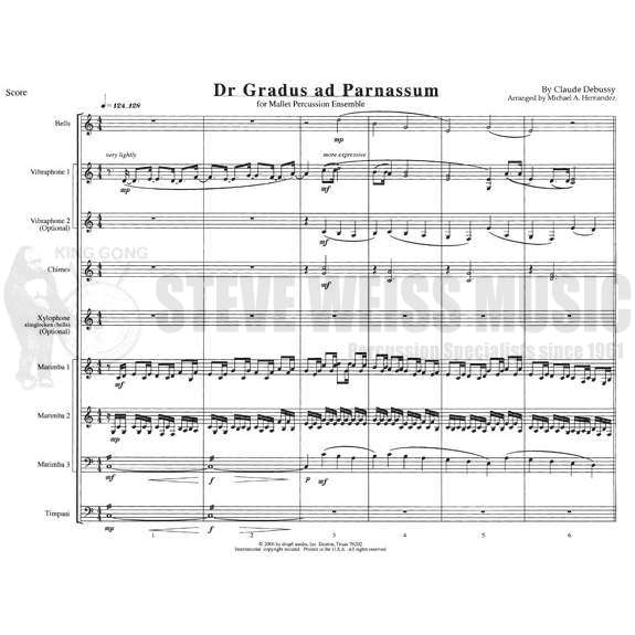 Debussy-Dr Gradus ad Parnassum arr. Hernandez (SP)-B/V/C/Alm/X/3M/3T