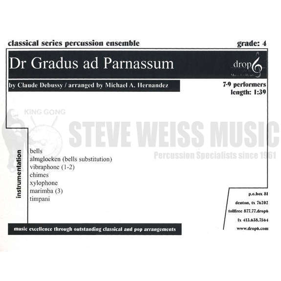 Debussy-Dr Gradus ad Parnassum arr. Hernandez (SP)-B/V/C/Alm/X/3M/3T