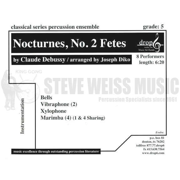 Debussy-Nocturnes No. 2 Fetes arr. Diko (SP)-B/2V/X/4M