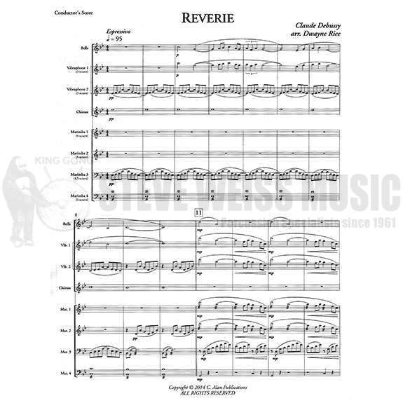 Debussy-Reverie arr. Rice (SP)-B/2V/C/4M