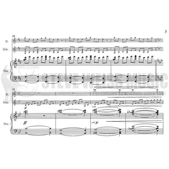 DeCristofaro-Trio for Flute, Marimba & Piano (SP)-M/FL/PN