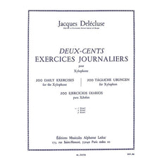 Delecluse-(Bk 1) 200 Daily Exercises for Xylophone