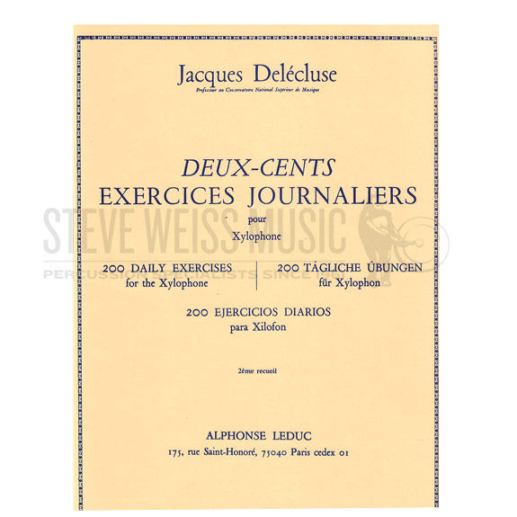 Delecluse-(Bk 2) 200 Daily Exercises for Xylophone