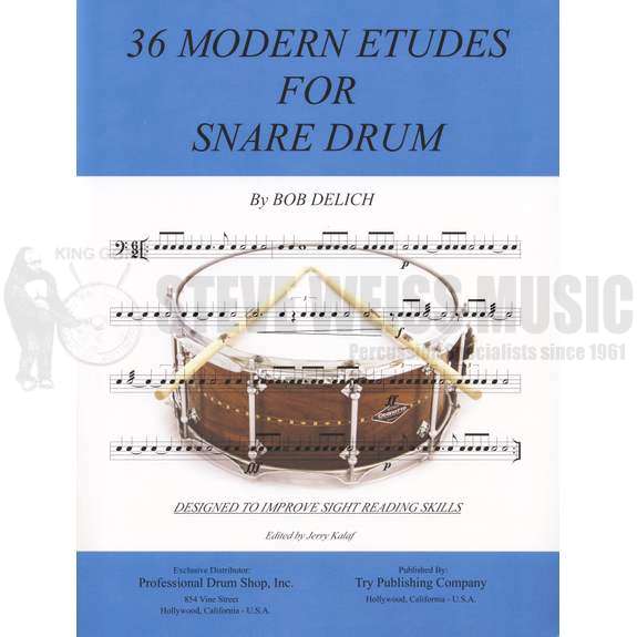Delich-36 Modern Etudes for Snare Drum