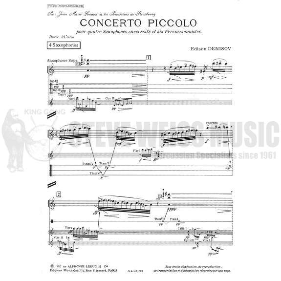 Denisov-Concerto Piccolo (Sax Part)