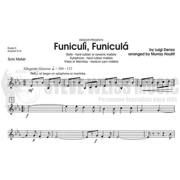 Denza-Funiculi, Funicula arr. Houllif-Mall. inst.