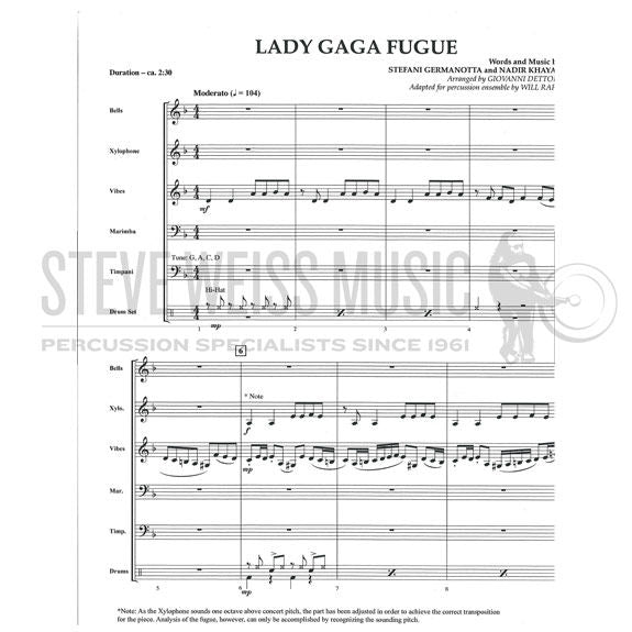 Dettori/Rapp (arr.)-Lady Gaga Fugue (SP)-B/V/X/M/4T/P