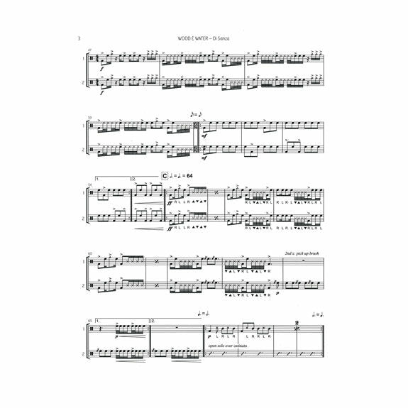 Di Sanza-Wood & Water (SP)-2 Frame drums or Frame Drum/Audio Track