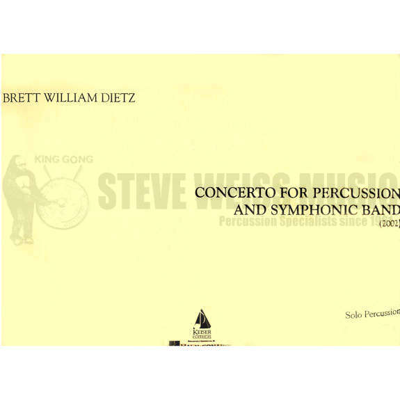 Dietz-Concerto for Percussion and Symphonic Band (Solo part ONLY)-V/M/P/Wind ens. OS