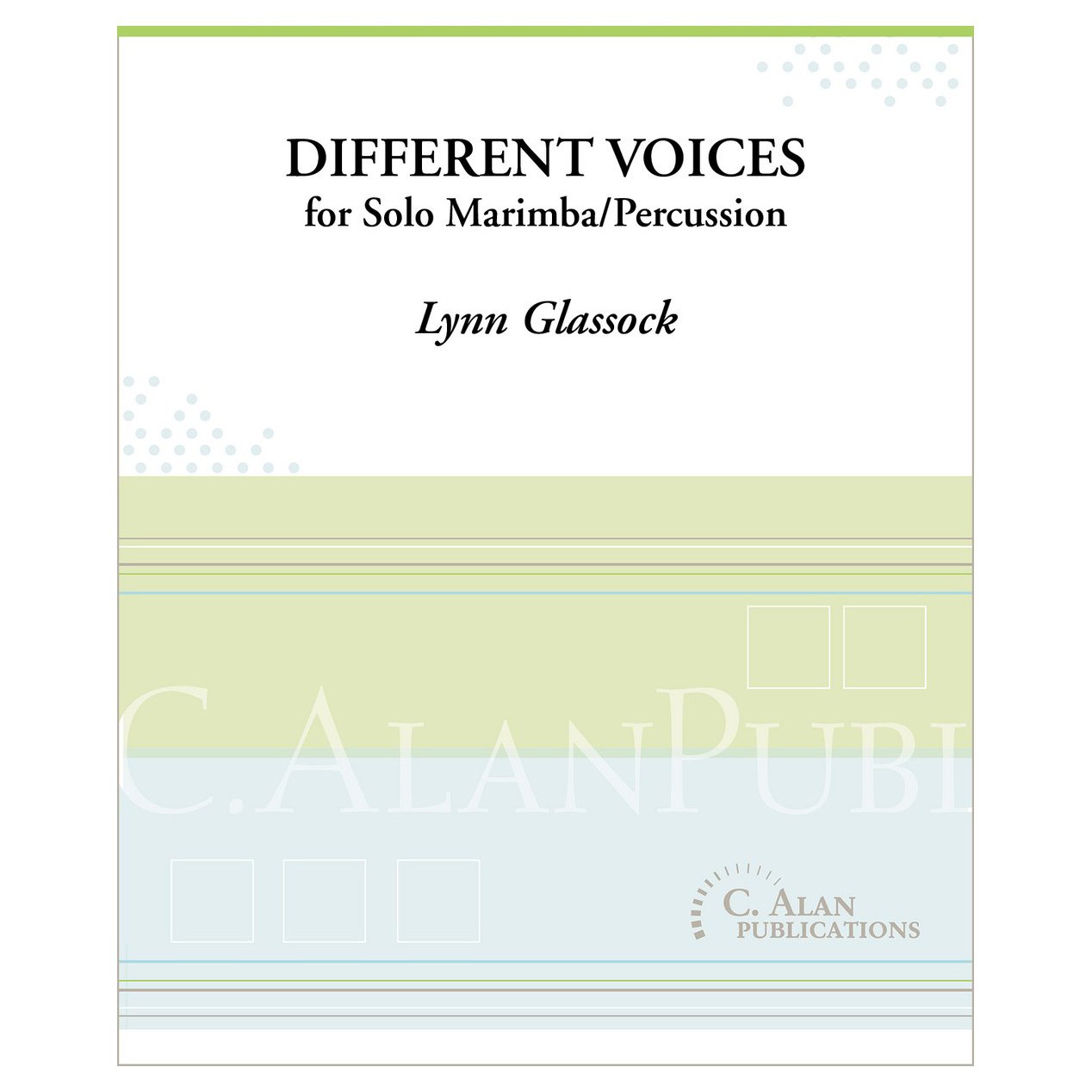 Different Voices for Solo Marimba by Lynn Glassock Cover
