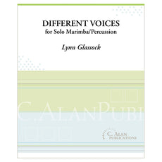 Different Voices for Solo Marimba by Lynn Glassock Cover